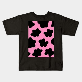 Moo Print Pink Kids T-Shirt